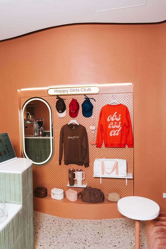 happy skin merch exclusive at the cafe